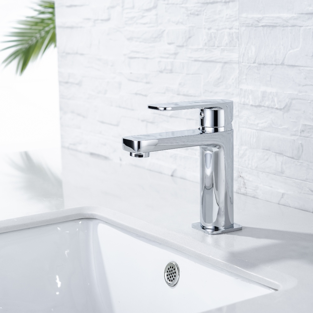 Product Lifestyle image of the Abacus Edge Chrome Mono Basin Mixer